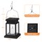 Outdoor Solar Candle Lanterns, Waterproof Hanging LED Lights for Yard and Pathway Decor